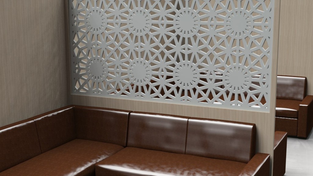 Bespoke Fretwork Screen - see the full range at www.wavywallpanels.com