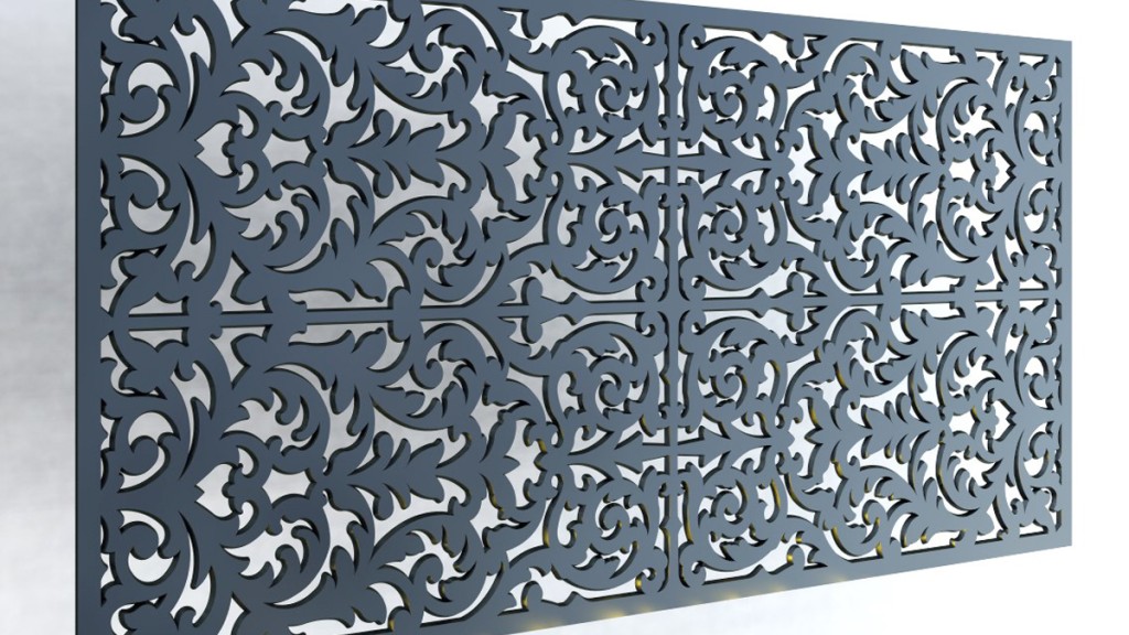 Bespoke Fretwork Screen - see the full range at www.wavywallpanels.com