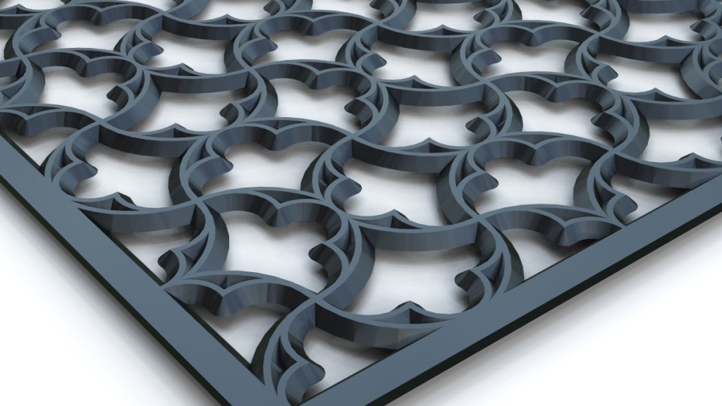Bespoke Fretwork Screen - see the full range at www.wavywallpanels.com