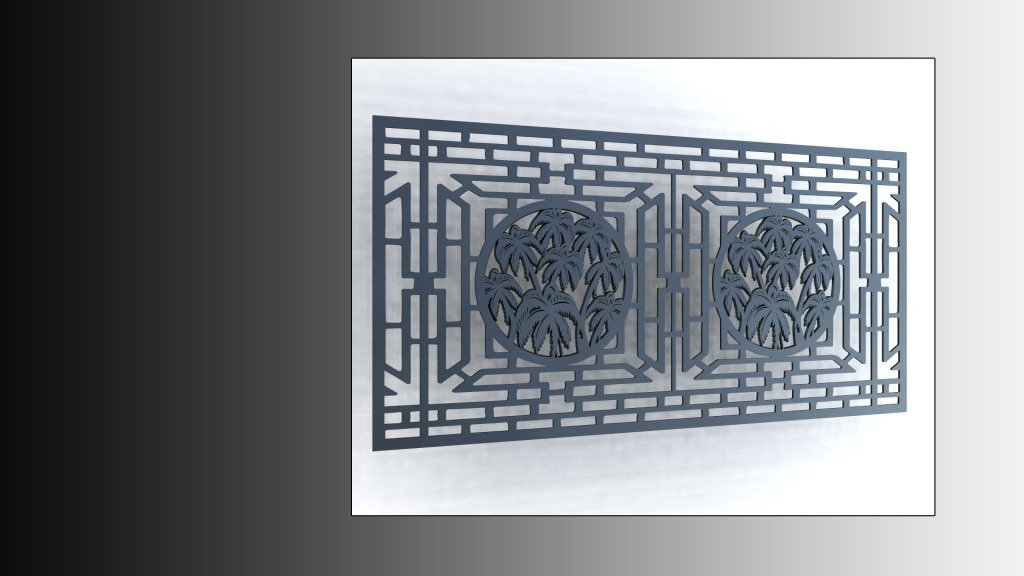 60-933 Fretwork Screen by www.wavywallpanels.com