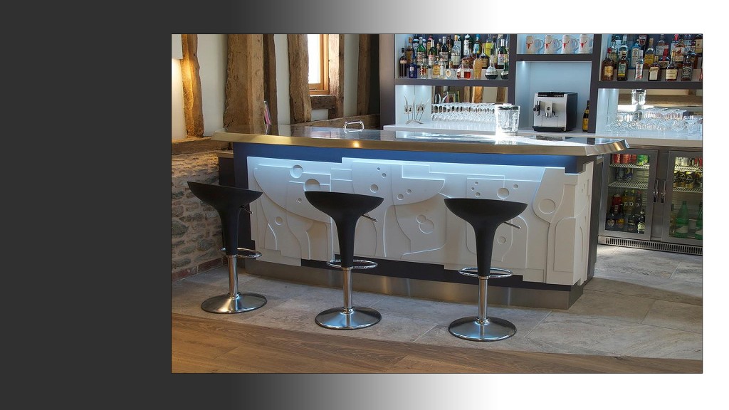 Bespoke Layered MDF bar front