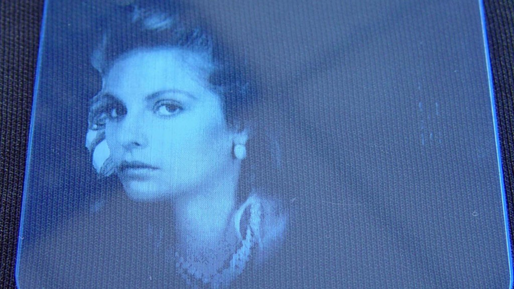 Laser photo imaging, a portrait etched onto acrylic