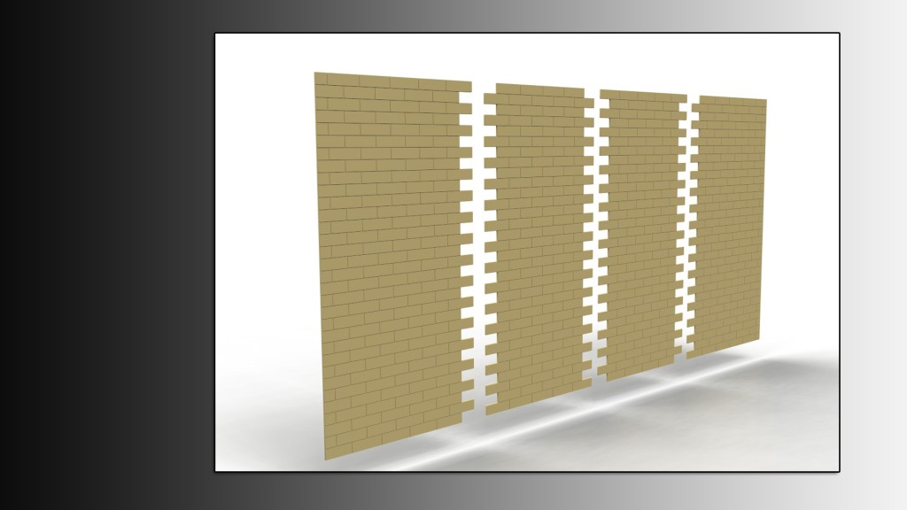 Replica Brick wall panels for Film, TV, Theatre Props