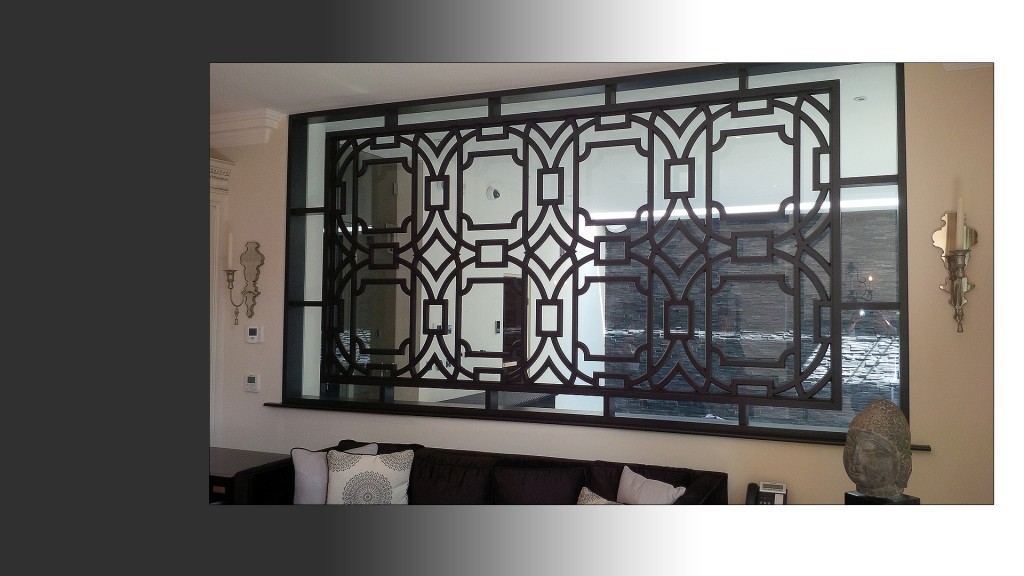 Bespoke 3D chamfered double sided chocolate brown MDF 