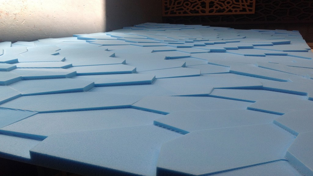 Foam Wall 3D machining for Fiat 500 Advert