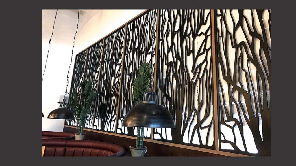 Trees design - see the full range at www.wavywallpanels.com