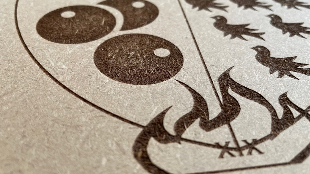 Laser Etching of Tricoya Extreme MDF for External use