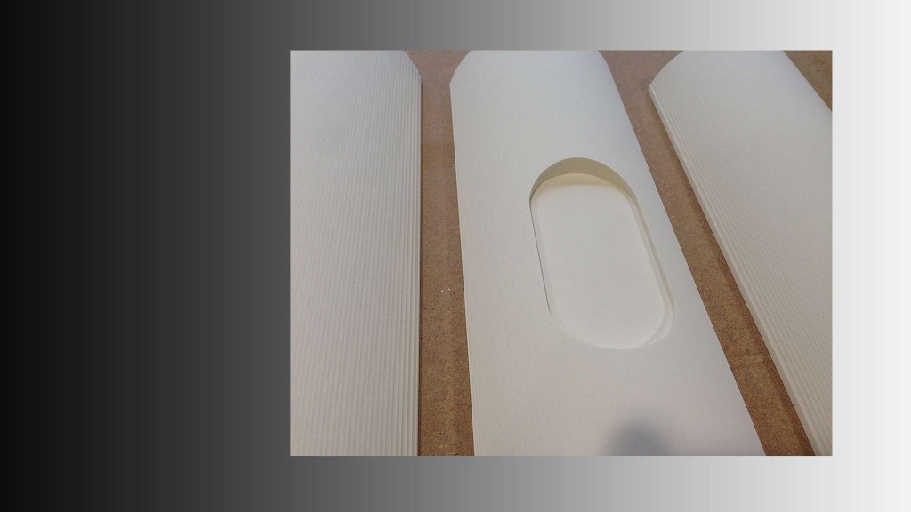 Giant Iphone components machined in model board
