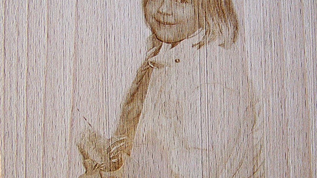 Laser Etched Portrait