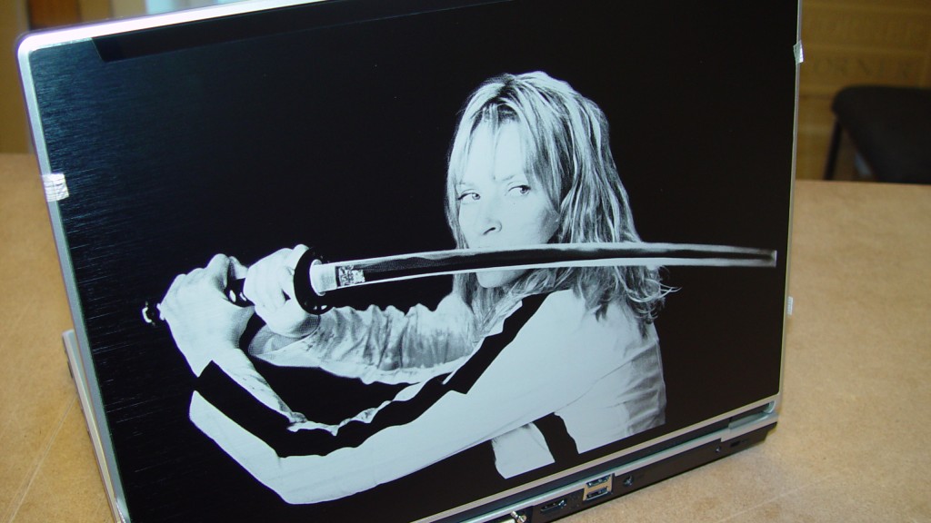 Laser Etched Laptop- Kill Bill