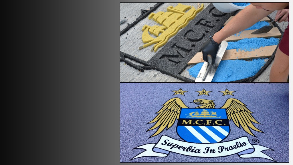 Man City Car Park Logo templated by Cnc-It for Sureset Ltd.